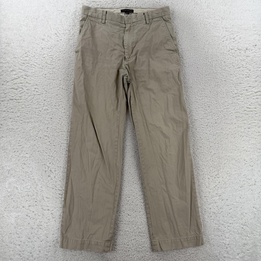 Banana Republic Relaxed Fit Dawson Chino Pants Mens 31x32 Beige Canvas Casual